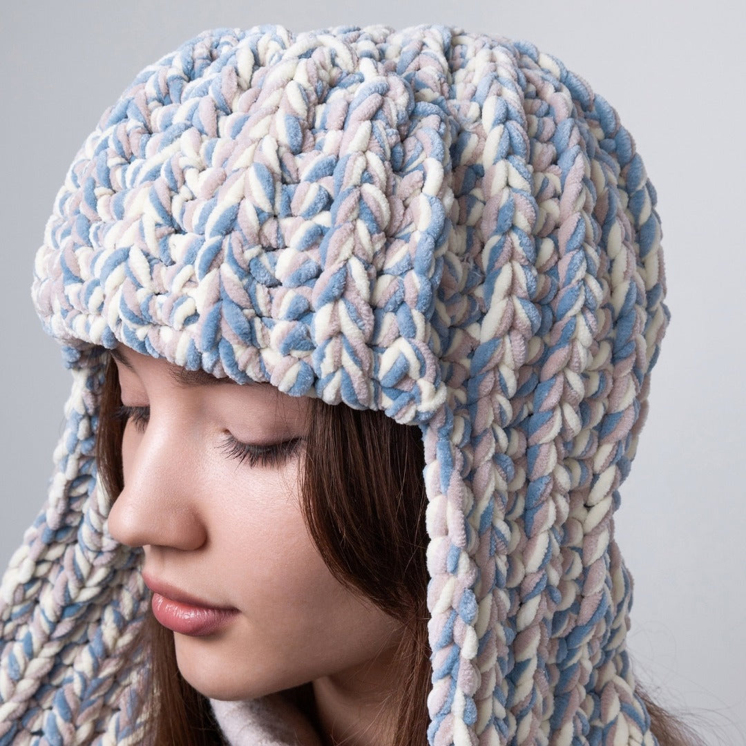 Earflap ribbed beanie