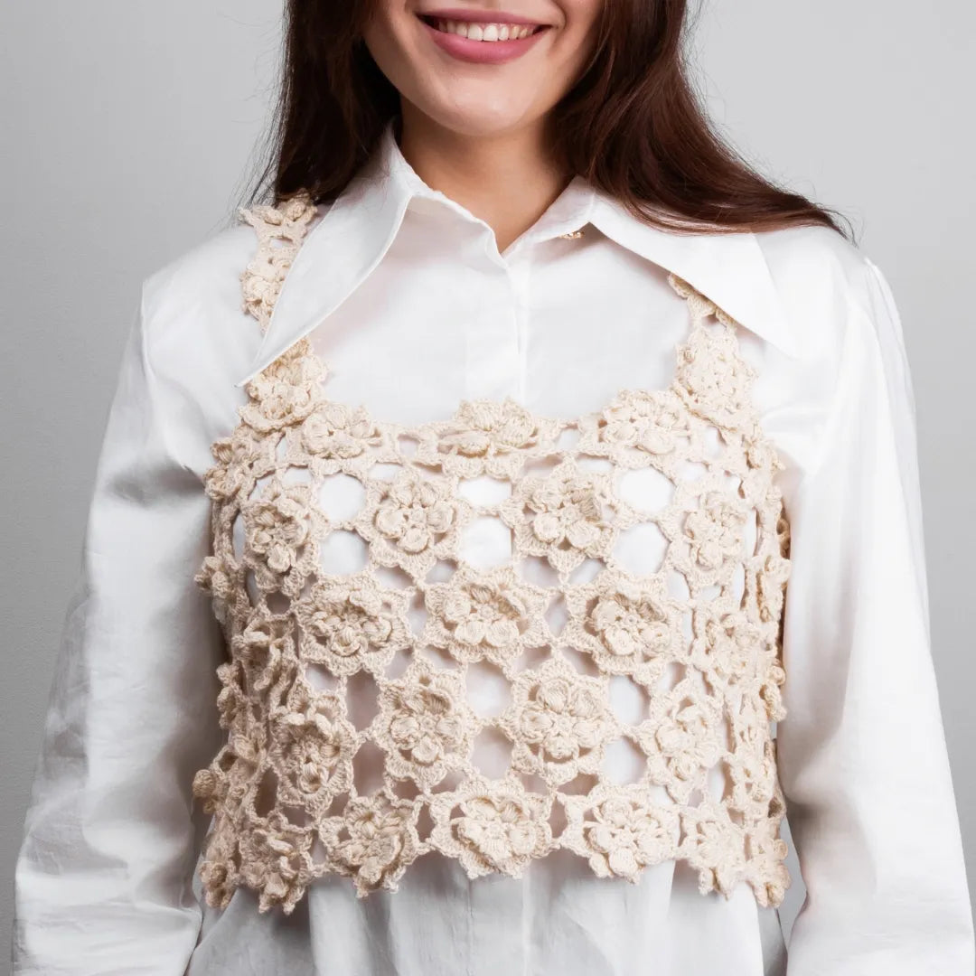 Floral top with straps