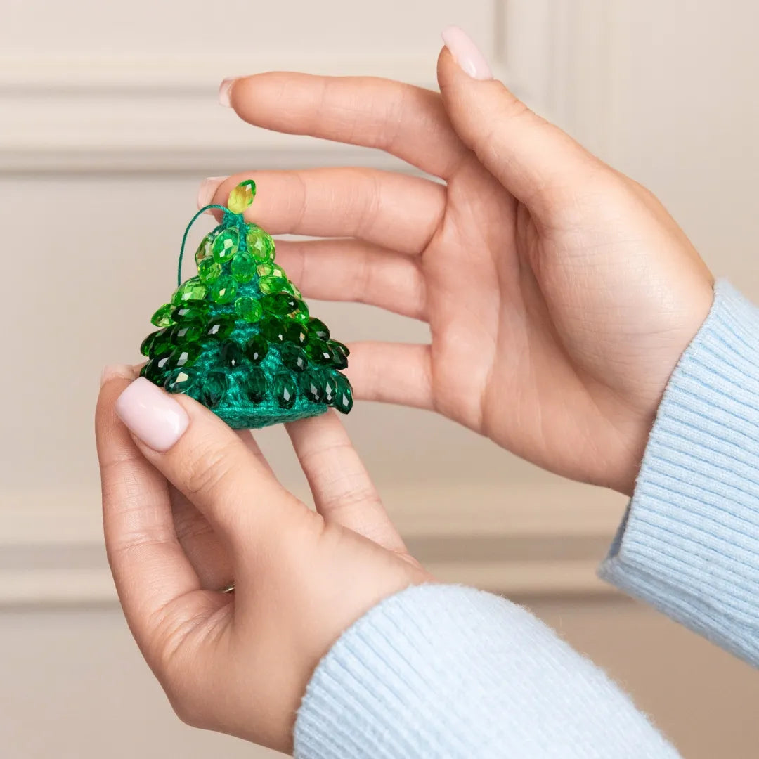 Christmas tree with beads