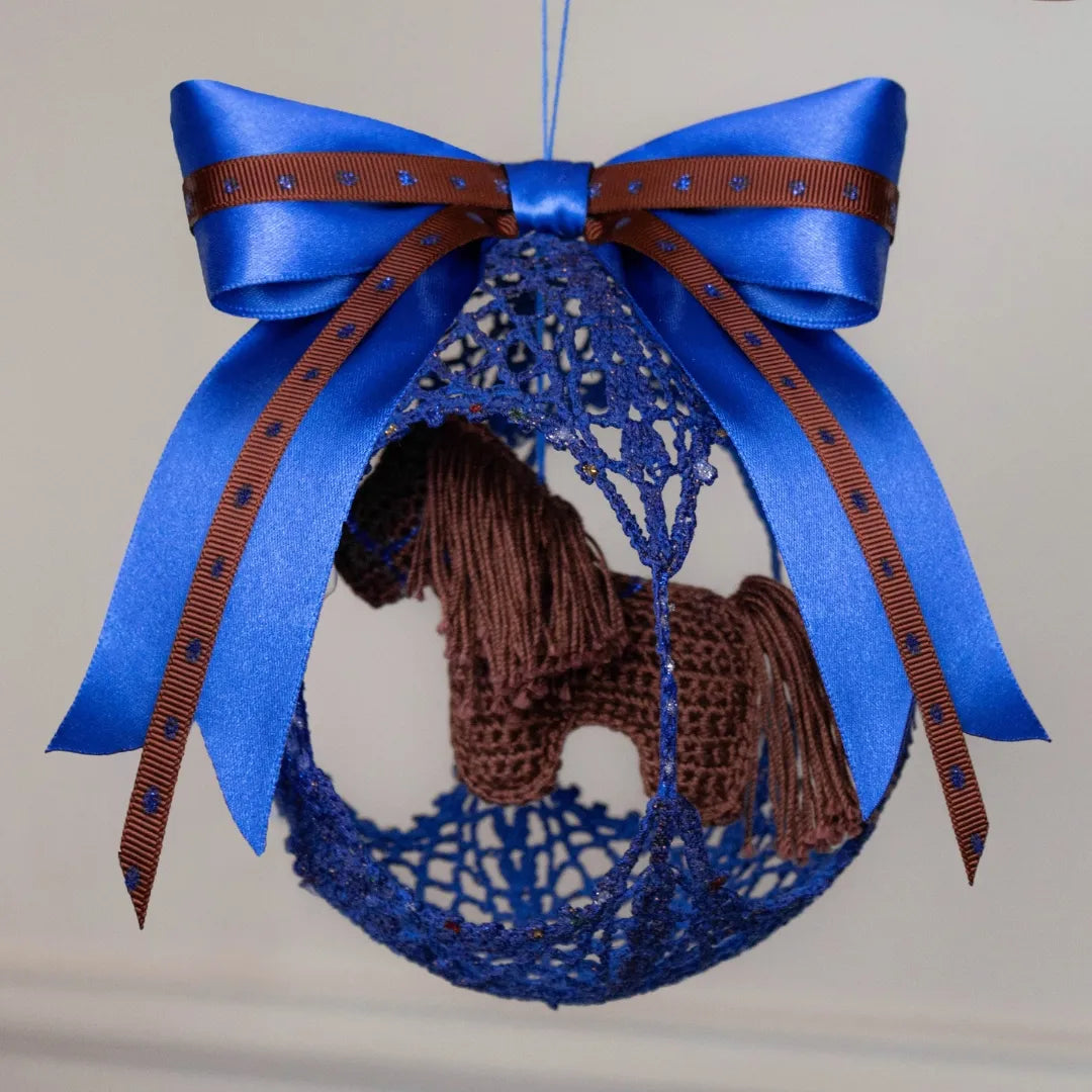 Christmas ball with a horse