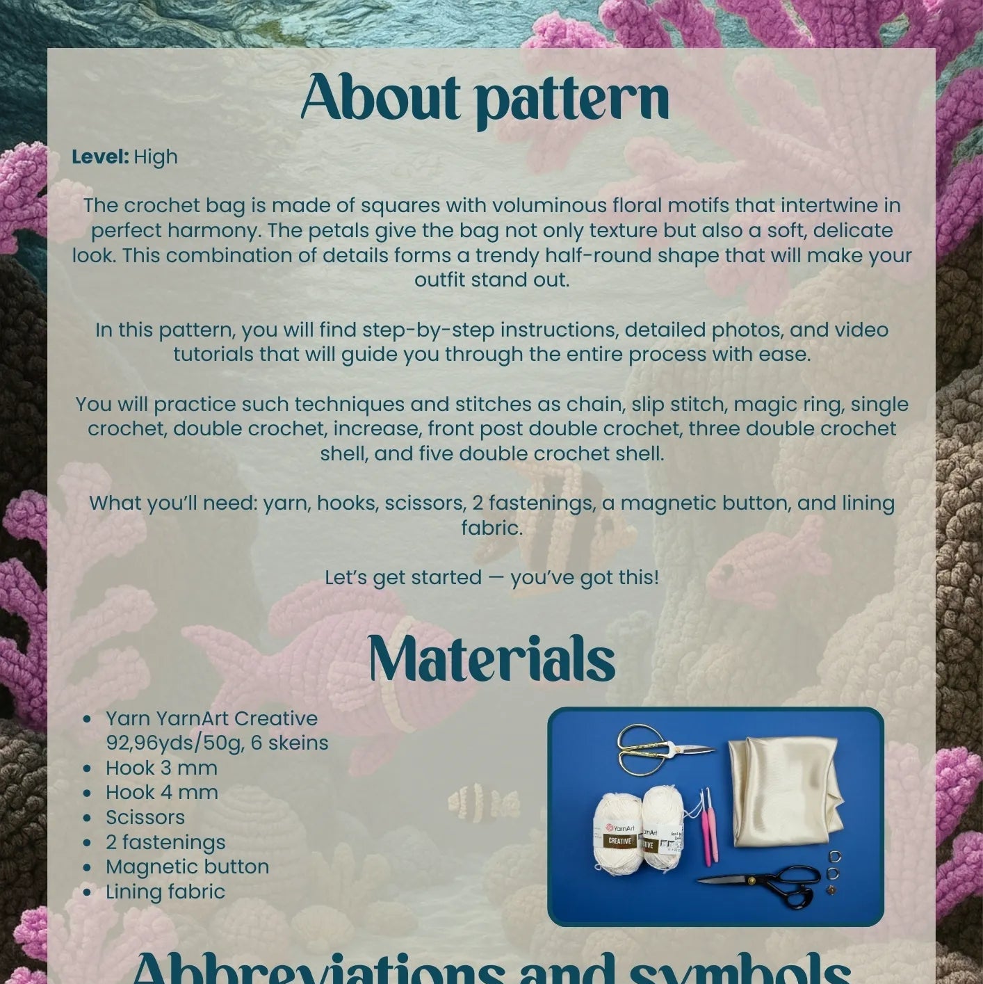 Flower granny square handbag