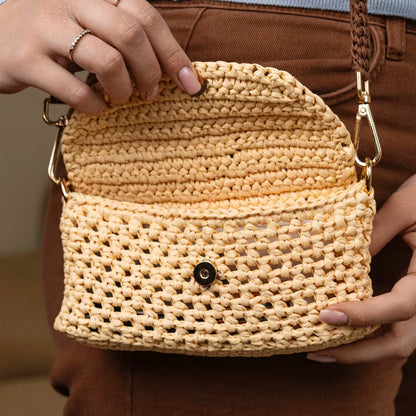 Raffia crossbody bag Cecile