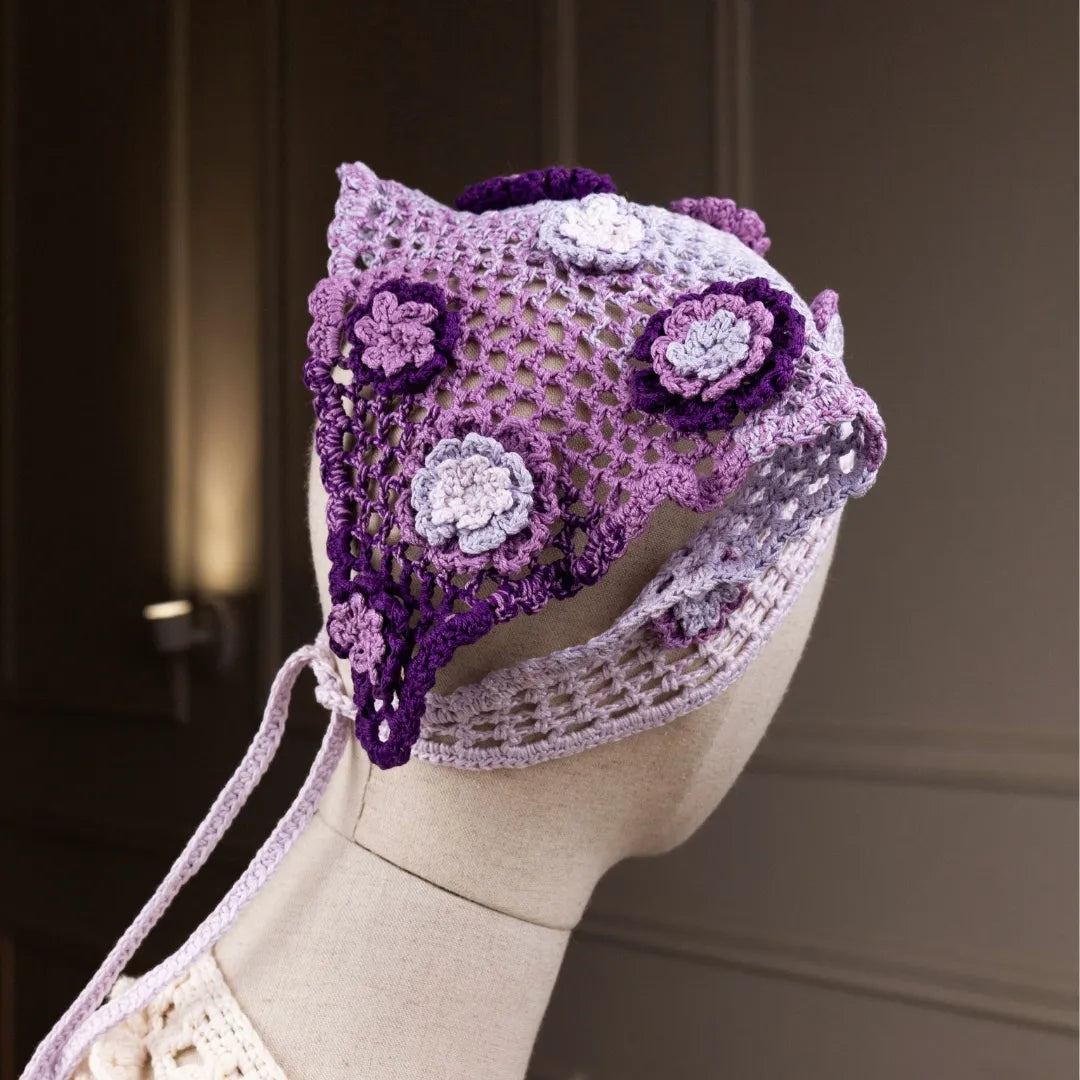 Floral mesh bandana