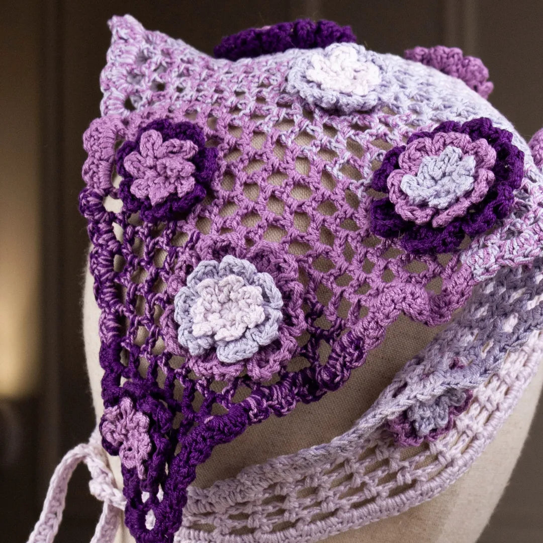 Floral mesh bandana