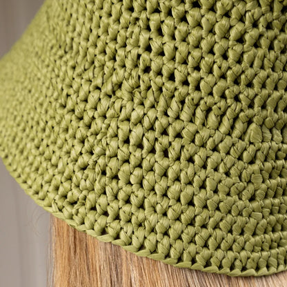 Raffia bucket hat