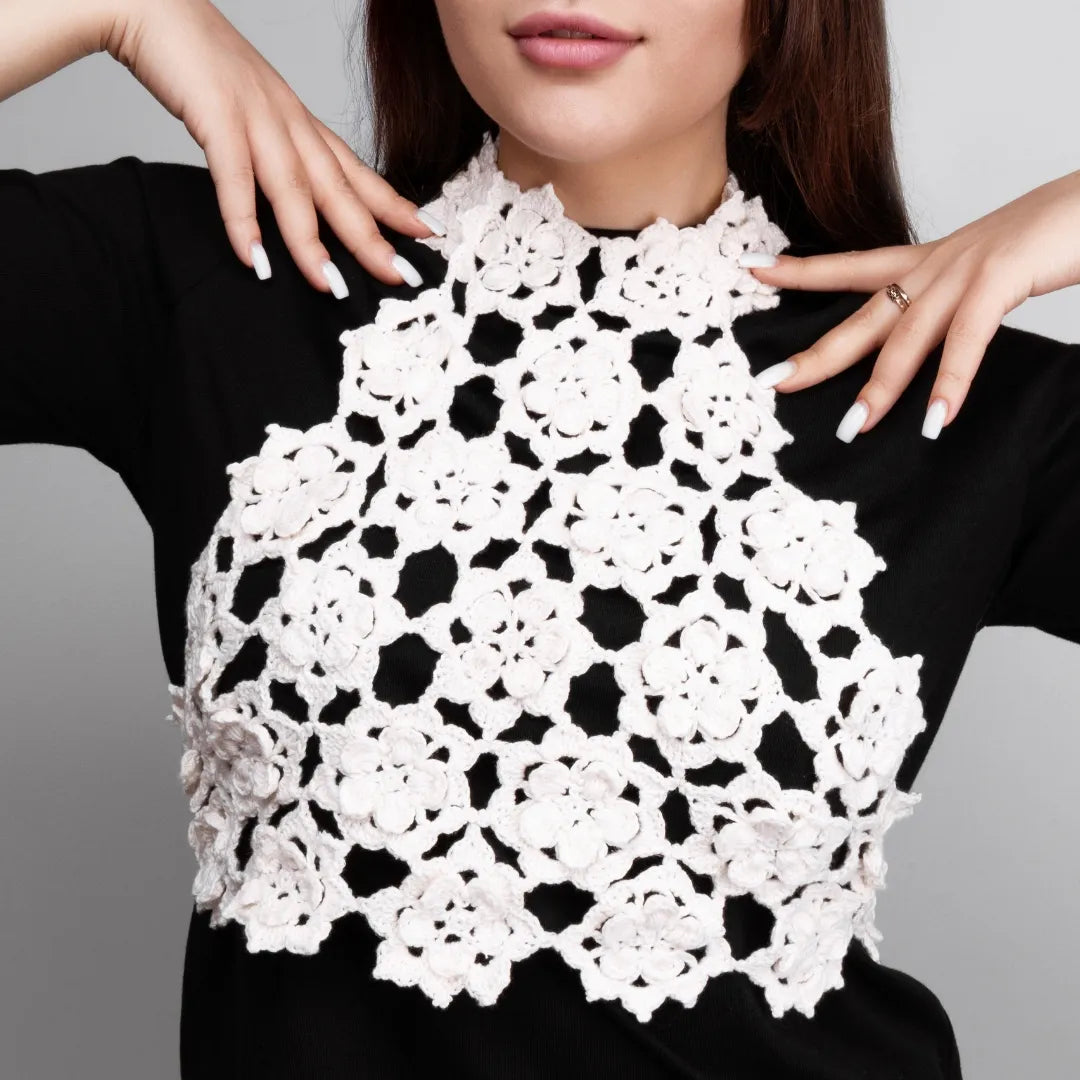 Floral top with ties