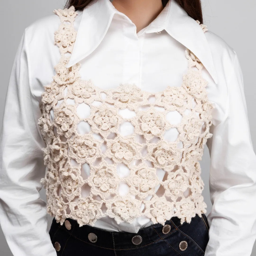 Floral top with straps