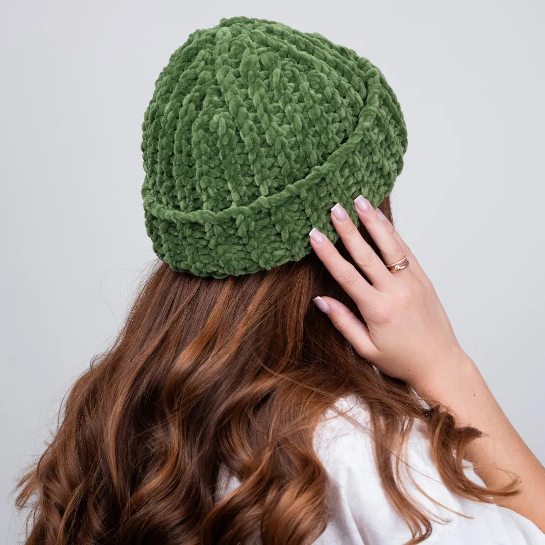 Plush ribbed beanie
