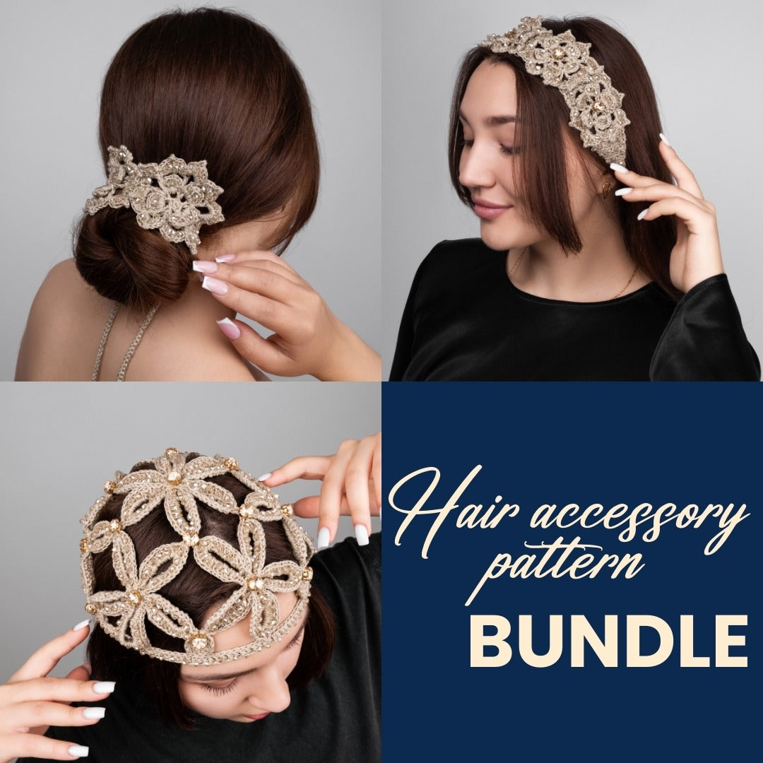 Hair accessory pattern bundle