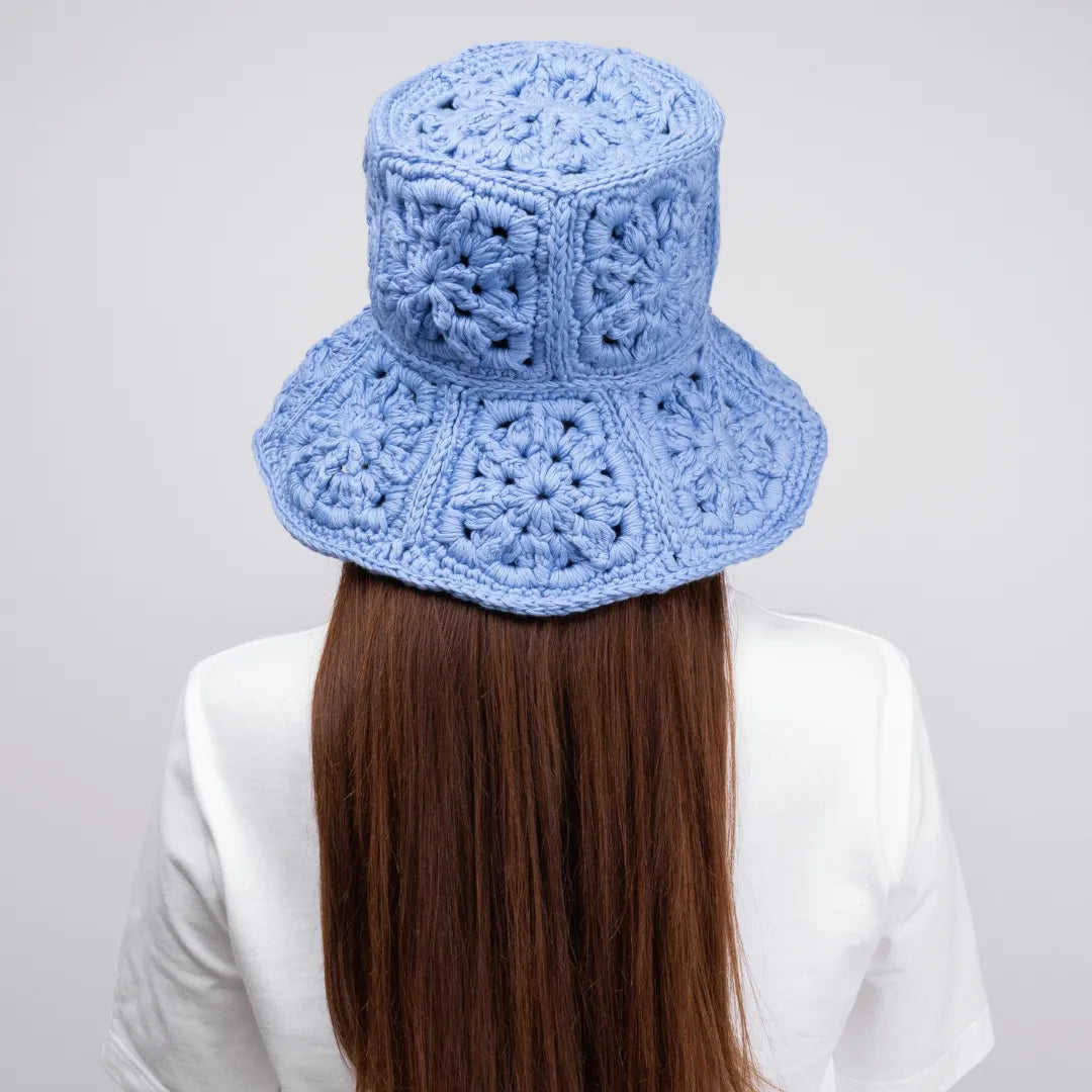 Granny square bucket hat