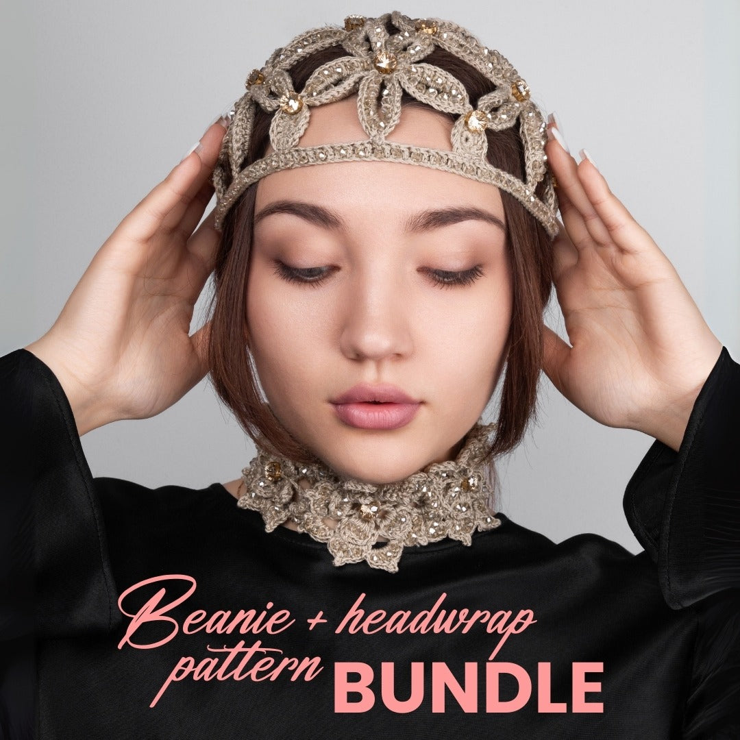 Beanie + headwrap pattern bundle