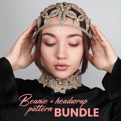 Beanie + headwrap pattern bundle