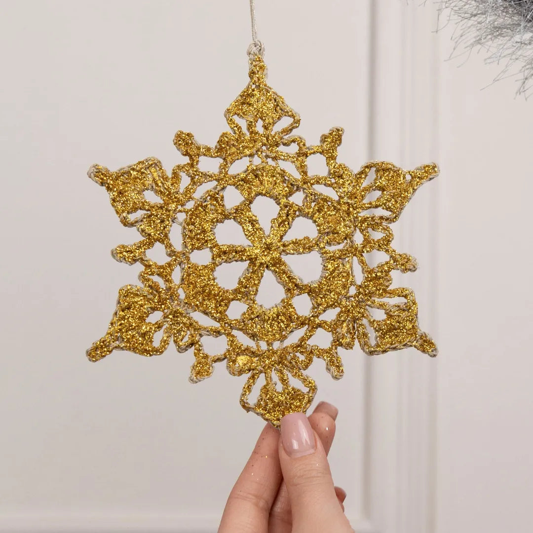 Snowflake with glitter