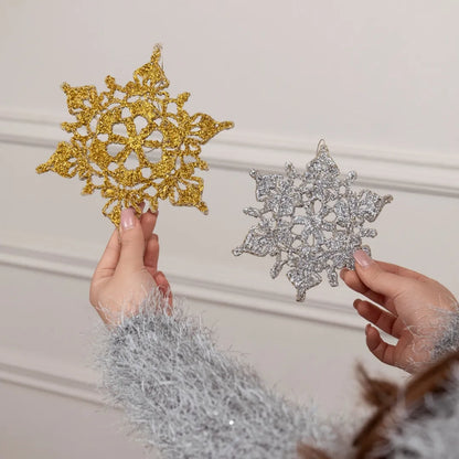 Snowflake with glitter