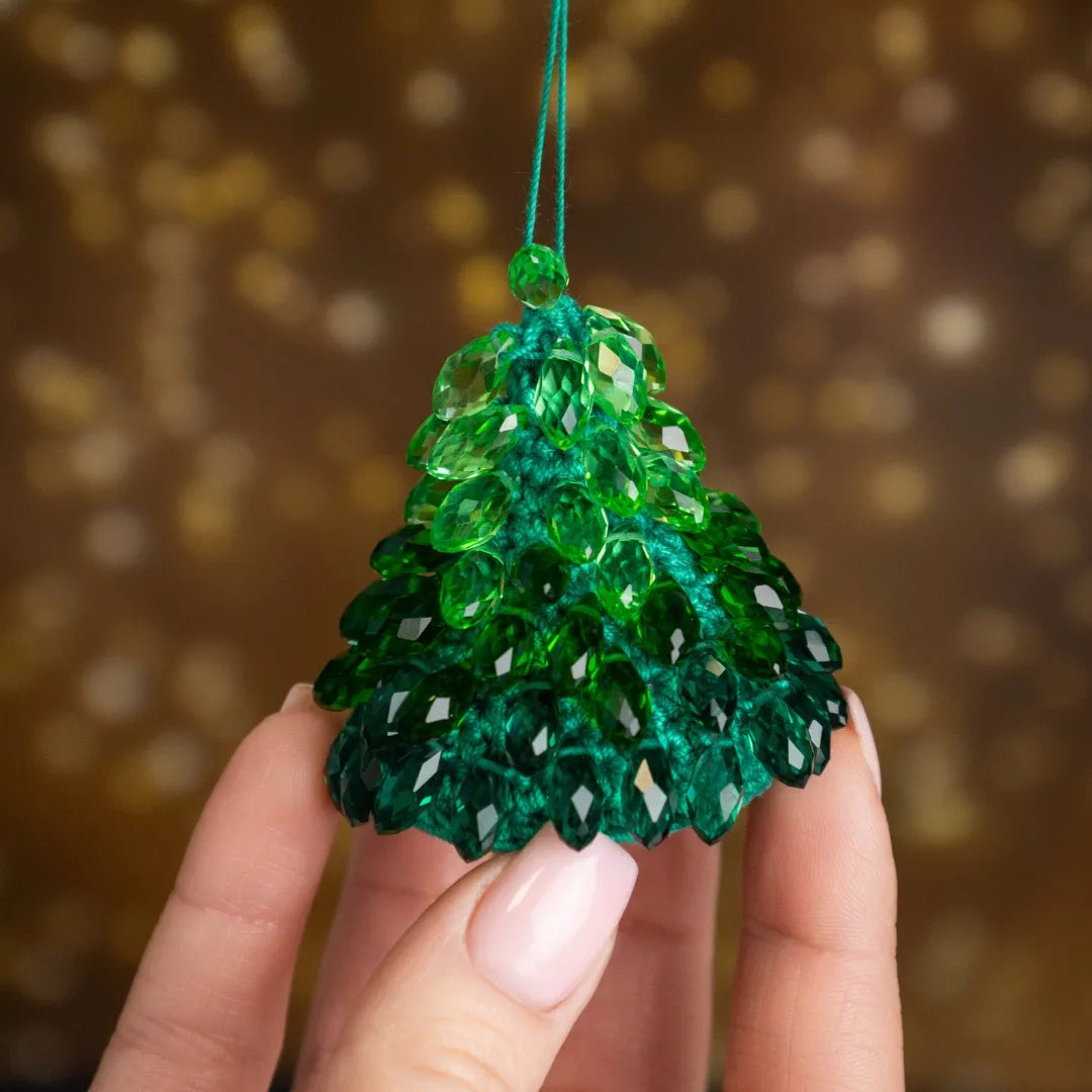 Christmas tree with beads