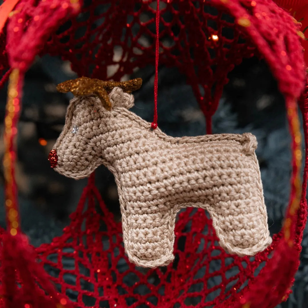 Christmas ball with a reindeer