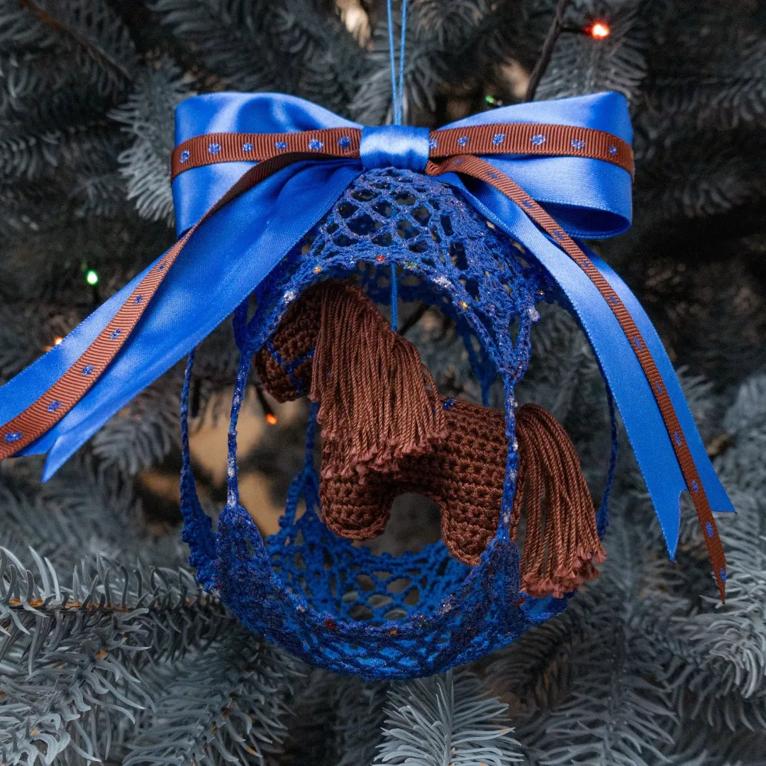 Christmas ball with a horse