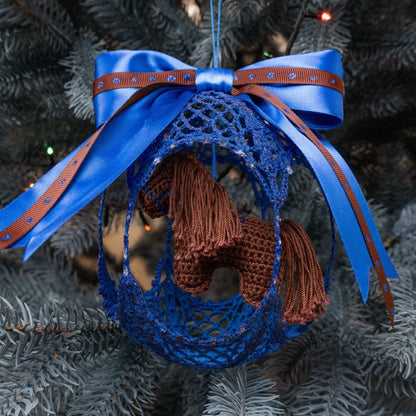 Christmas ball with a horse