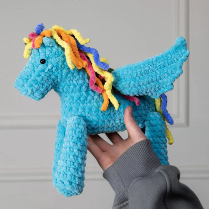 Plush pegasus amigurumi