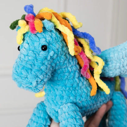 Plush pegasus amigurumi