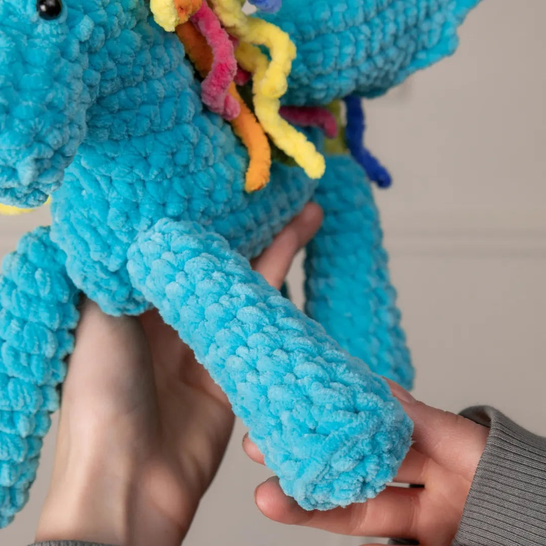 Plush pegasus amigurumi