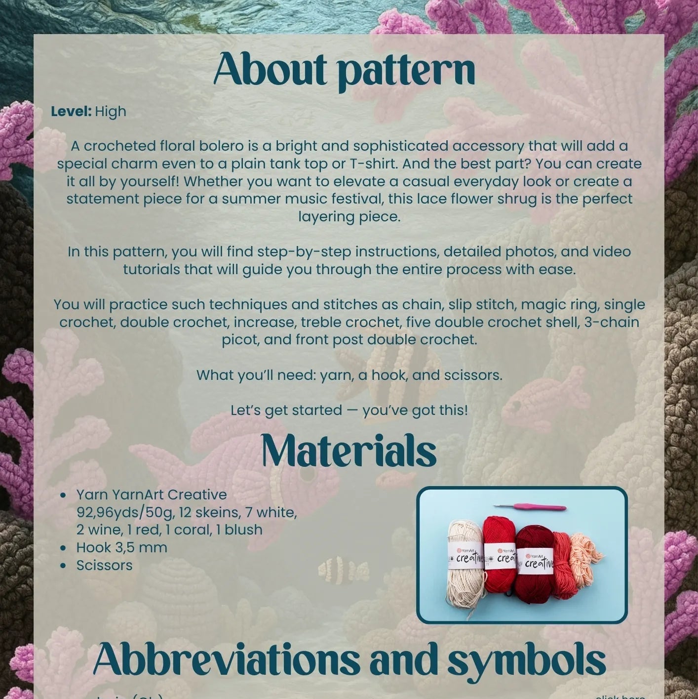 Floral granny square bolero
