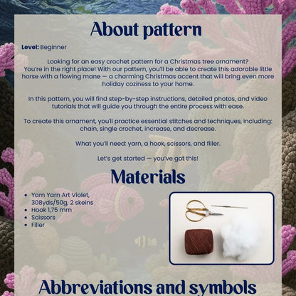 Horse Christmas ornament