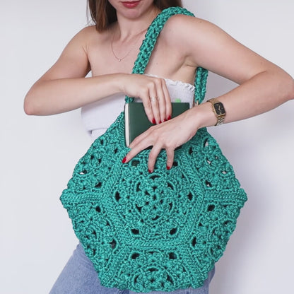 Hexagon shopper bag
