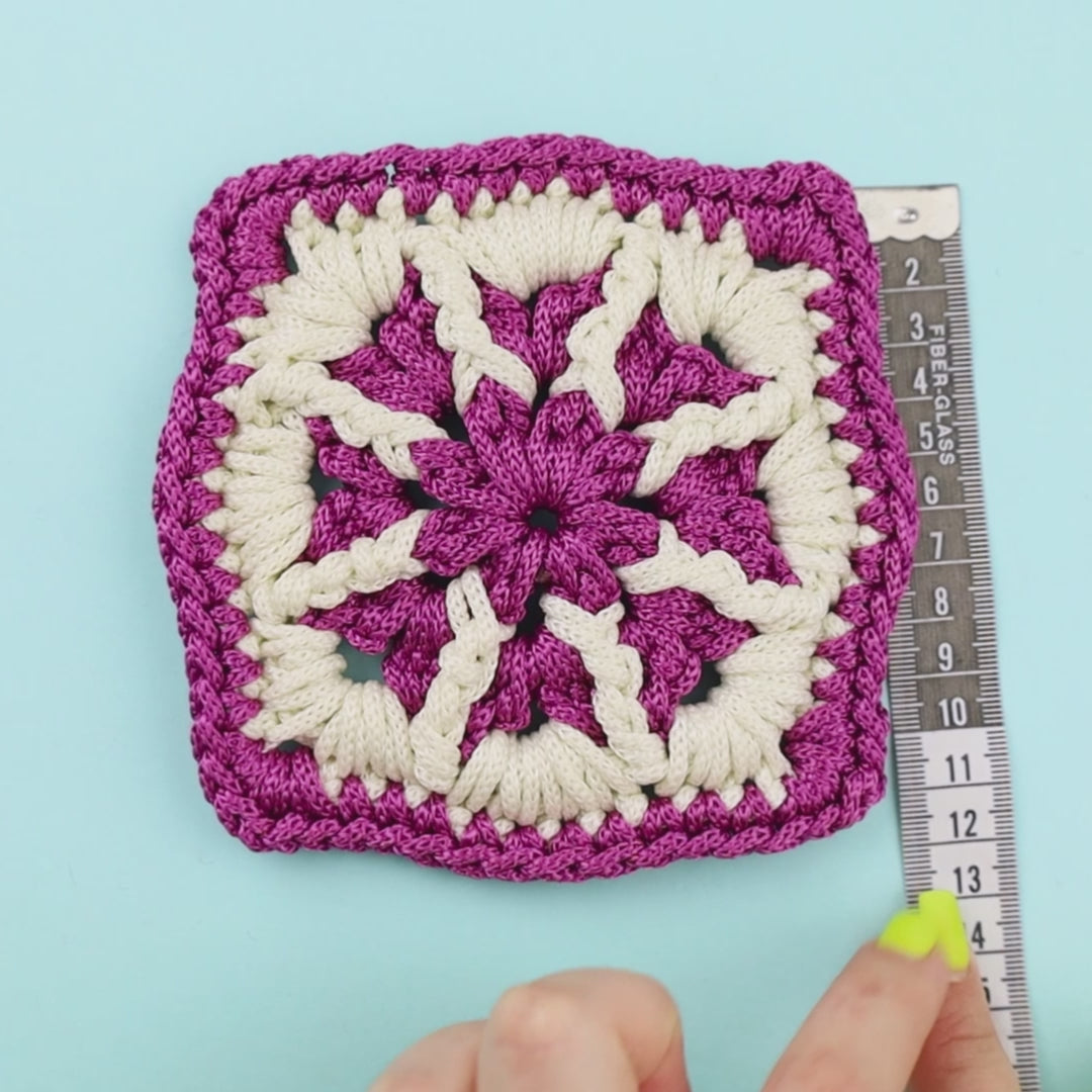Floral granny square