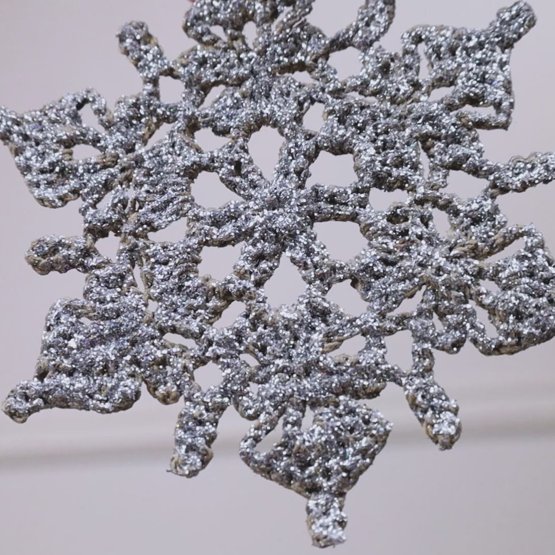 Snowflake with glitter