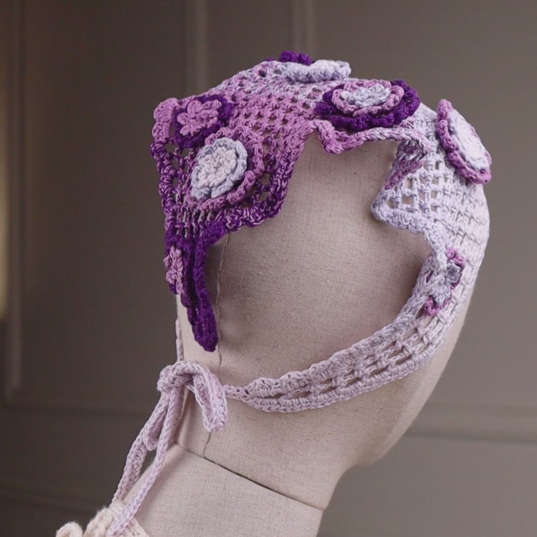Floral mesh bandana