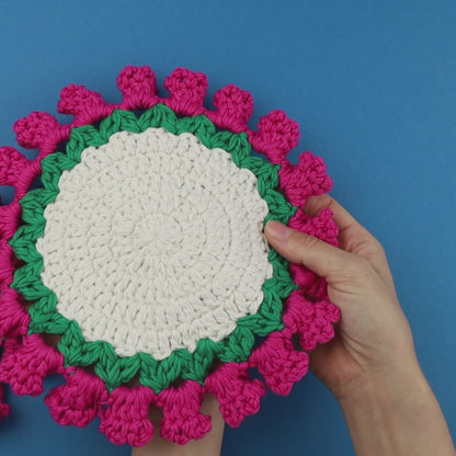 Flower bouquet coaster
