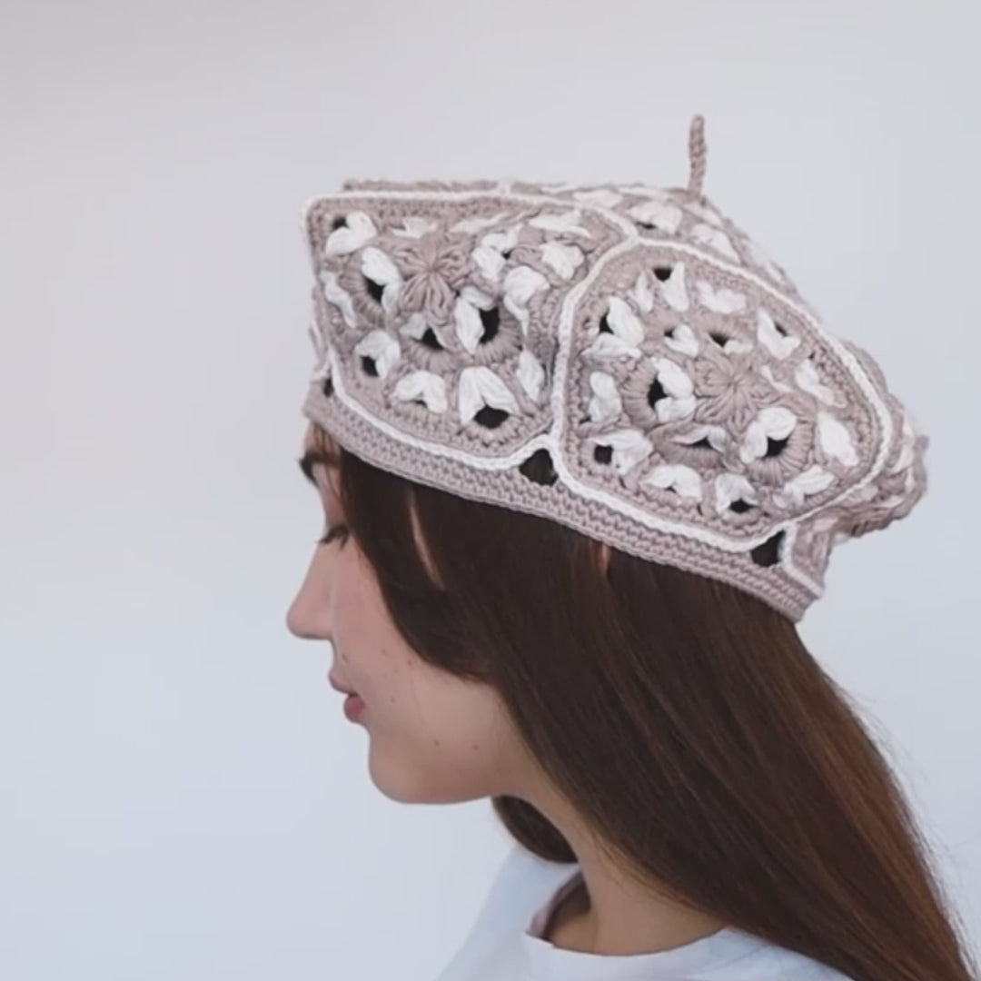 Hexagon flower beret – Wool Reef